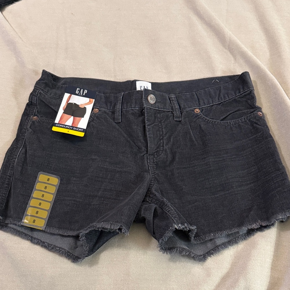 GAP Women's Dark Gray Corduroy Shorts